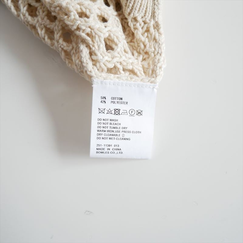 2025SS / HYKE / CROCHETED SWEATER TANK TOP / 11