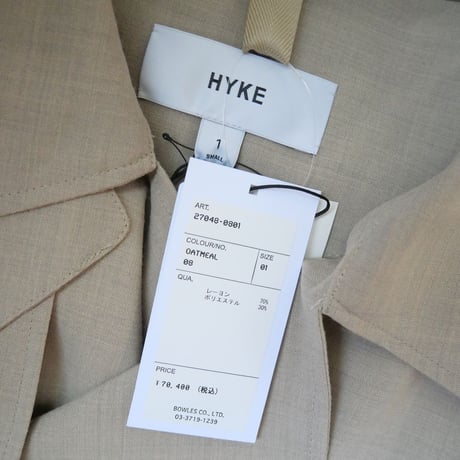 2023 / 未使用 / HYKE / Exclusive TRENCH COAT / 233-27048 / 伊勢丹新宿別注 / 2306-0460