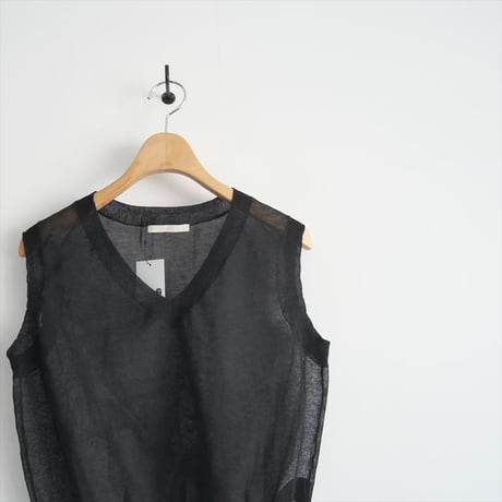 2023SS / Plage / SHEER Vネック ベスト / 23080922804020 / 2311-0534