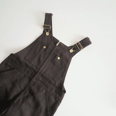 2022 / DELIY / LINEN CANVAS FLARE OVERALLS / 22030230001630 / FRAMeWORK購入品 / 2308-1115
