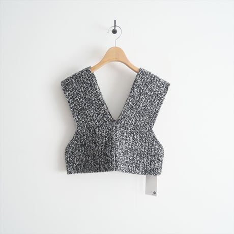 2023AW / HYKE / RIBBED SWEATER BUSTIER TOP / 11336 / 2506-0570