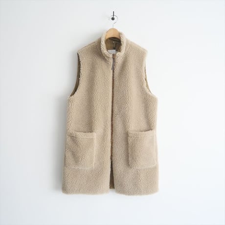 2023AW / 未使用 / journal standard luxe別注 / ARMEN / REVERSIBLE FLEECE H/N LONG VEST / 2412-0376