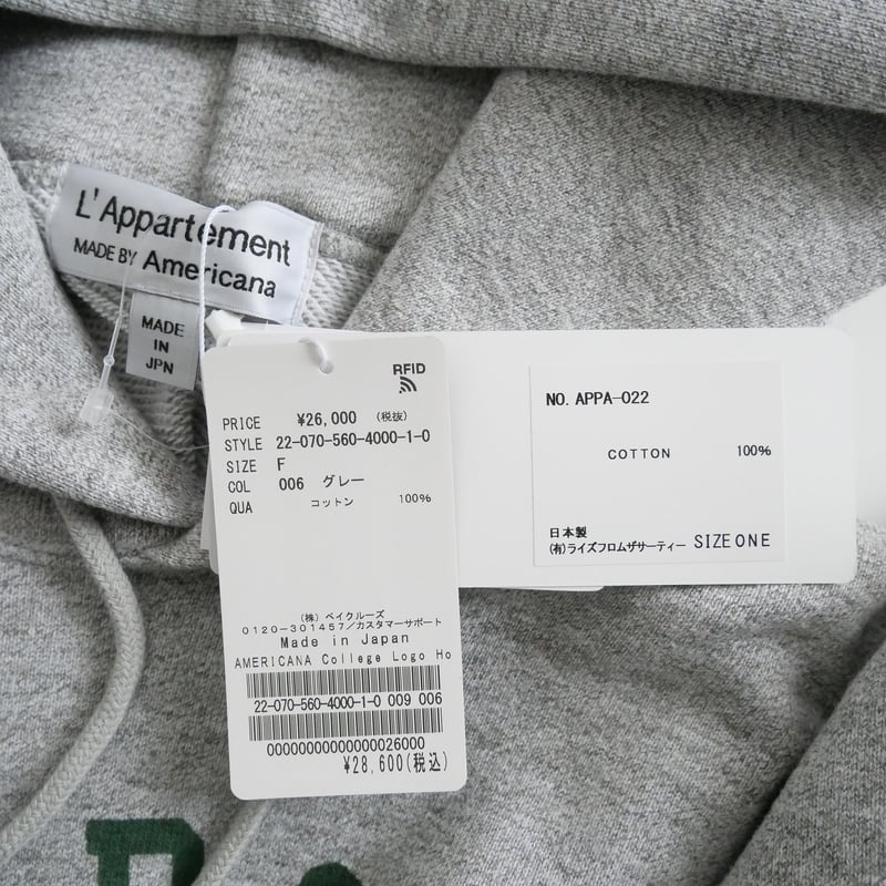 2022SS / L'Appartement別注 / AMERICANA / College