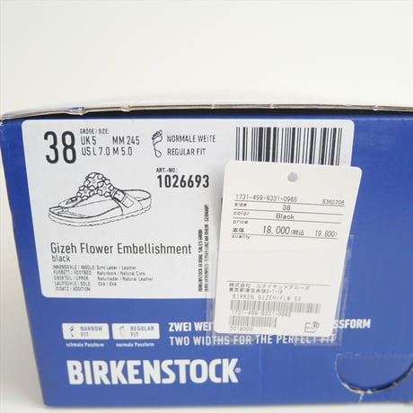 2025SS今季・人気完売品 / 未使用 / UNITED ARROWS別注 / BIRKENSTOCK / GIZEH/FLW サンダル / 1731-499-9331 / 2507-0107