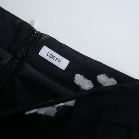 2024・人気完売品 / LOEFF / ワタスゲ ジャカード コクーン スカート / 8824-299-0030 / 2503-1126