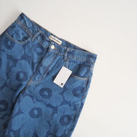 2025SS今季 / marimekko / Maridenim Barrel Unikko ジーンズ / 52249193406 / 2504-0977