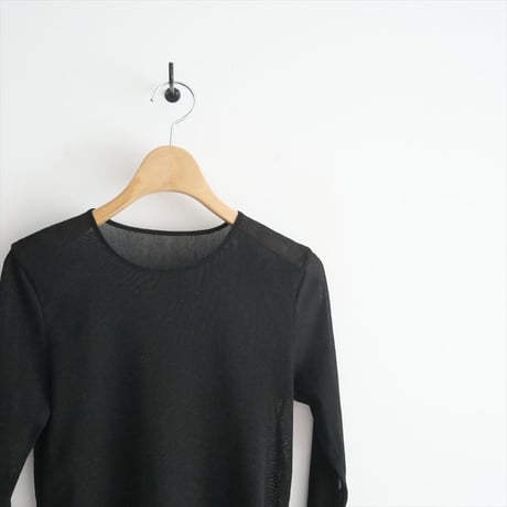 2024SS今季 / 未使用 / Plage / Mesh Sheer ロンT / 24070922103010 / 2406-0114