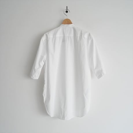 2022 / AURALEE / WASHED FINX TWILL BIG HALF SLEEVED SHIRT / A22SS07TN / 2310-0144