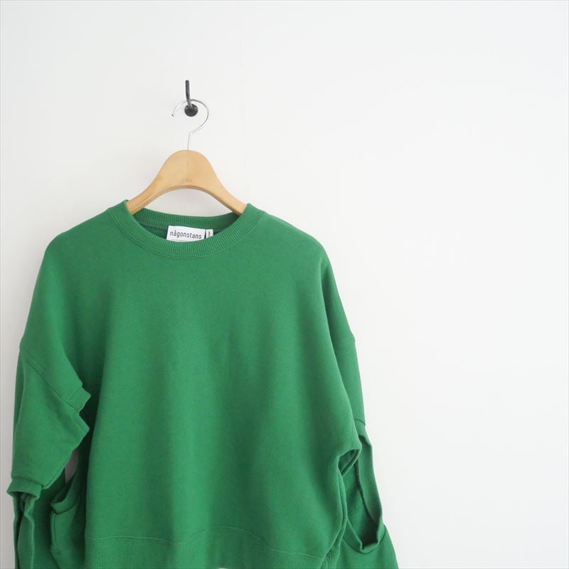 72▢nagonstans アシンメトリーホールプルオーバー TS0415-7 2024AW・人気完売品 / nagonstans / hole sweat pullover