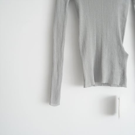 2024SS / 未使用 / L'Appartement / Cotton Nylon Sheer Rib Knit / 24080560710010 / 2412-0779