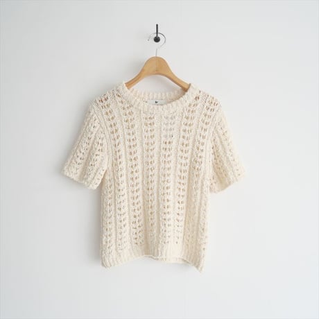 2024SS / Plage同型お取扱い / le / MARY CROCHET KNIT プルオーバー / J-LE24S-KN02 / 2503-0310