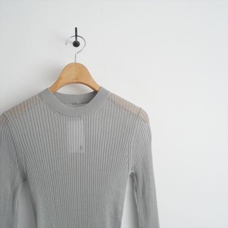 2024SS / 未使用 / L'Appartement / Cotton Nylon Sheer Rib Knit / 24080560710010 / 2412-0779