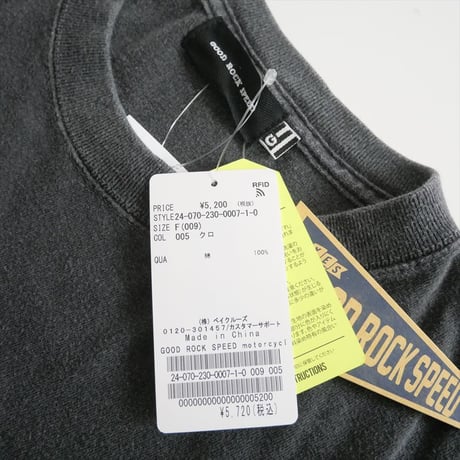 未使用 / FRAMeWORK購入品 / GOOD ROCK SPEED / motorcycle TEE / 24070230000710 / 2410-0633