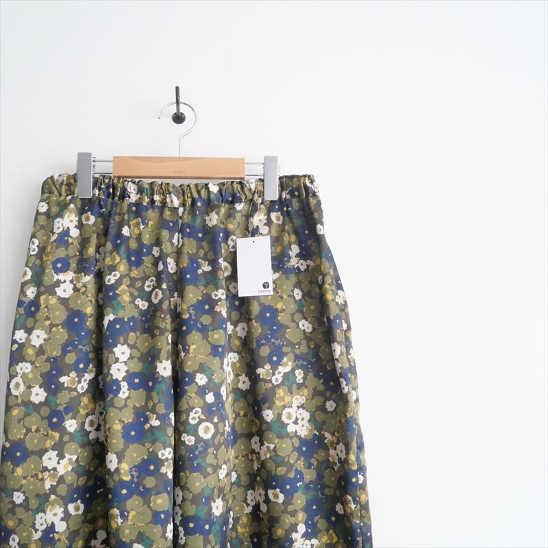 2023AW / journal standard luxe / サテンフラワープリントワイド