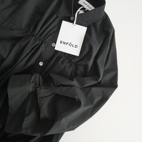 2023SS・人気完売品 / ENFOLD / TACK-SLEEVE SHIRTS DRESS / 300GS433-1870 / 2411-1429