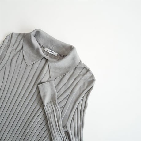 2025AW・人気完売品 / Demi-Luxe BEAMS別注 / SLOANE / 18Gシルク襟付きプルオーバー / 64-15-1330-355 / 2601-0040