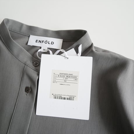 未使用 / ENFOLD / ComfortableTwill BIGシルエットDRESS / 300FS633-2440 / 2512-1652