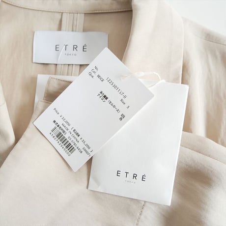 継続販売品 / 未使用 / ETRE TOKYO / ダブルブレストエアリージャケット / 1225301137-0 / 2511-0793