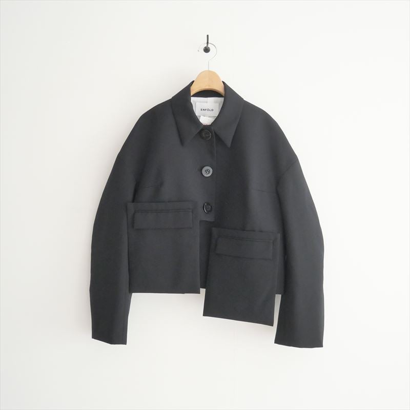 ジャケット・アウター SOUTIEN-COLLAR SHORT-JACKET 2025・人気完売品 / ENFOLD / SOUTIEN-COLLAR SHORT-JACK