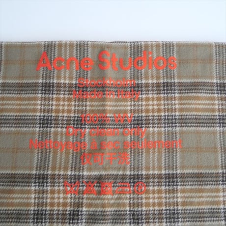 未使用 / Acne Studios / Cassiar Check ストール / FN-UX-SCAR000110 / 2501-0550