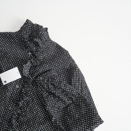 2025SS今季新作・人気完売品 / 未使用 / journal standard luxe / ローンドット フリルブラウス / 25050440012010 / 2504-0151