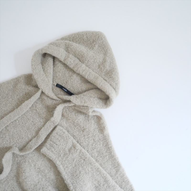 24AW 美品✨フレームワーク　ループヤーン フードプルオーバー グレー 〇2024AW / FRAMeWORK / Loop Yarn フード プルオーバー / 24