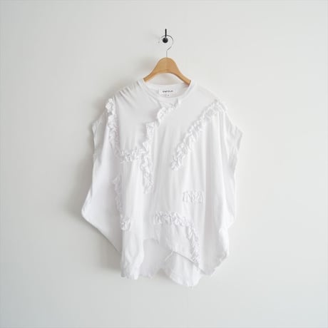 ENFOLD / RUFFLE HEXAGON-T-SHIRT / 300HS280-2780 / 2502-0357