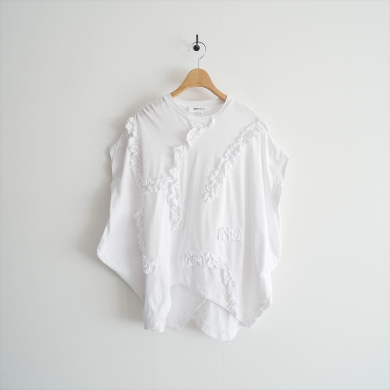 エンフォルド　RUFFLE HEXAGON-T-SHIRT ENFOLD / RUFFLE HEXAGON-T-SHIRT / 300HS280-2780