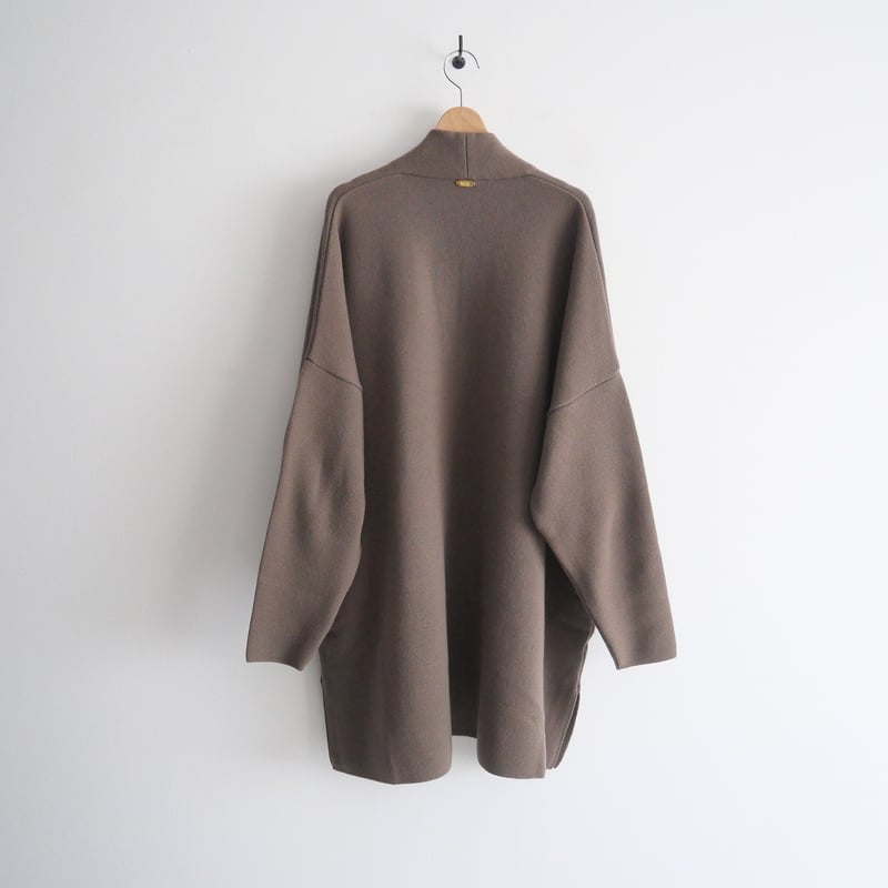 ドゥーズィエムクラス　スムースニットショートガウン　ブラウン　美品 DEUXIEME CLASSE / スムースニットショートガウン / 200205004170