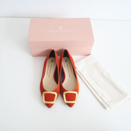 2023AW / 未使用 / SPICK&SPAN購入品 / FABIO RUSCONI / ベロアフラットシューズ / 23093210003130 / 2411-0488