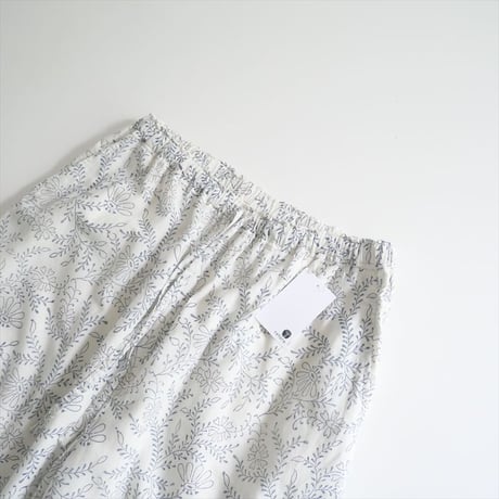 2024SS / maison de soil / Cotton Leaf & Flower Block Print Easy Pant / INMDS24074  / 2506-0431