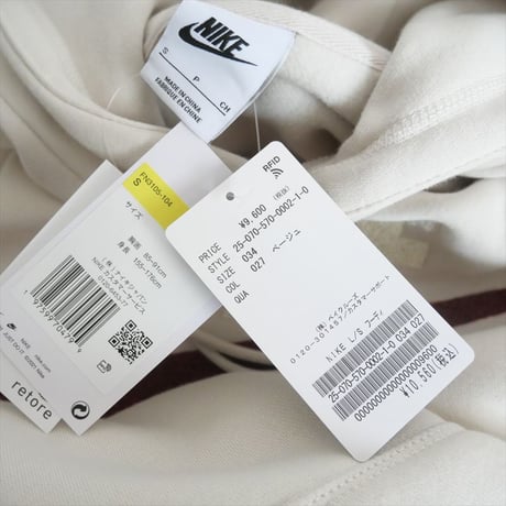 2025SS今季 / 未使用 / L'Appartement購入品 / NIKE / LONG SLEEVE HOODIE / 25070570000210 / 2505-2039
