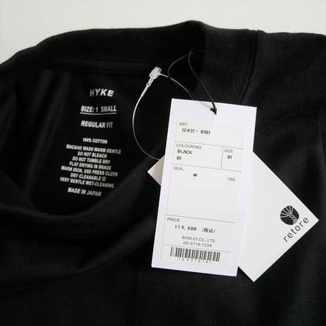 2026SS今季 / 未使用 / UNITED ARROWS購入品 / HYKE パワーショルダー ノースリーブ カットソー 15555000062 / 2605-0248