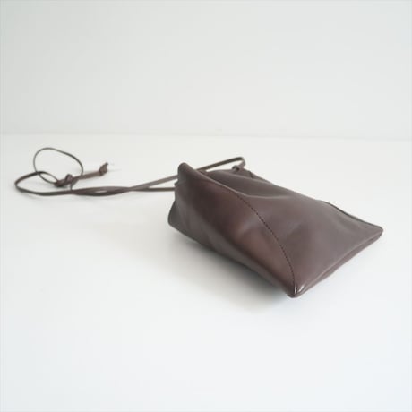 継続販売型 / MARROW / PILLOW-3 レザー巾着ショルダー / 2508-0267