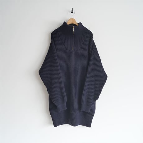 2022AW / SPICK&SPAN別注 / Oldderby Knitwear / ジップファンネルネックロングプルオーバー / 2411-0782