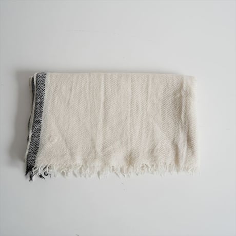 maison de soil / WOOL SILK BIG SELVEDGE STOLE / 2502-0861
