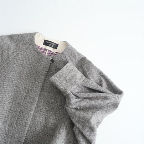 〇2023AW / support surface / ツイードノーカラージャケット / 2405-1303