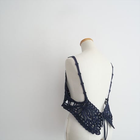 2025SS今季・人気完売品 / 未使用 / Mame Kurogouchi / Cording Embroidery Vest  / MM25SS-SH052 / 2507-0223