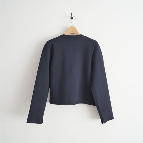 2023・人気完売品 / 未使用 / anuans / オリジナルボタンノーカラーニットジャケット / 1523111051-9 / 2506-1024