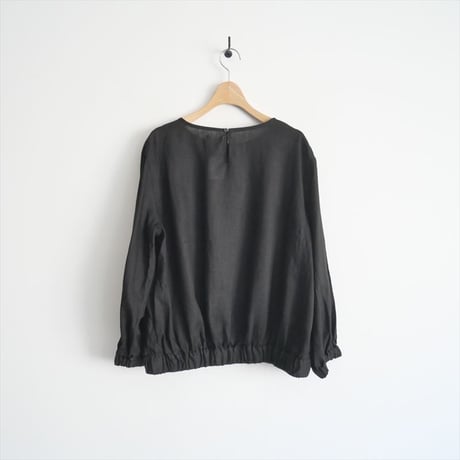 2023 / fog linen work / リーケ　トップ　ブラック / LWA630-17 / 2310-0661
