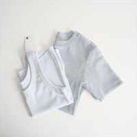 2025SS / JANE SMITH / SHORT SLEEVE WITH TANK LAYERED PULLOVER / 2503-1171