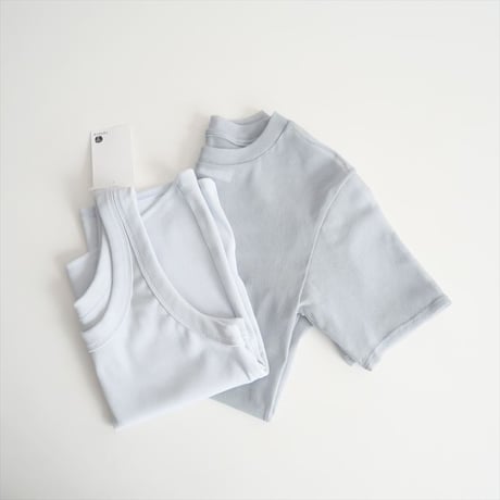 2025SS / JANE SMITH / SHORT SLEEVE WITH TANK LAYERED PULLOVER / 2503-1171
