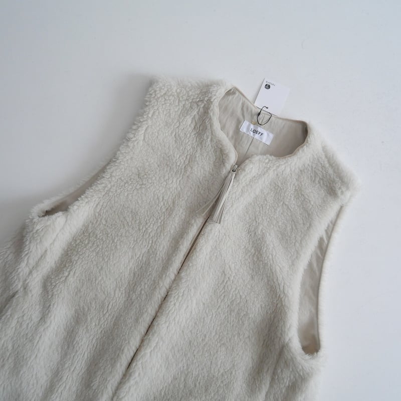 2021AW / 未使用 / LOEFF / W ボア ベスト / 8825-243-0045