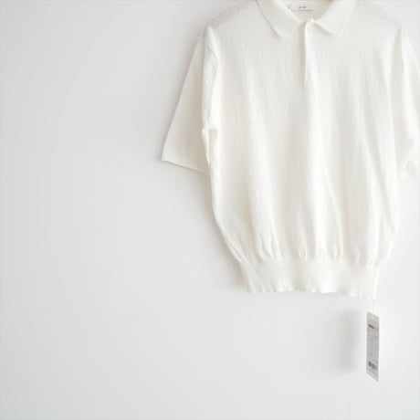 未使用 / ATON / RECYCLED FRESCA ポロ ニット / KRAGCM0405 / 2601-0605