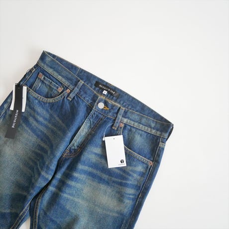継続販売品 / 未使用 / mizuiro ind ダメージ4/5分丈デニム 3-27054D / 2604-0704