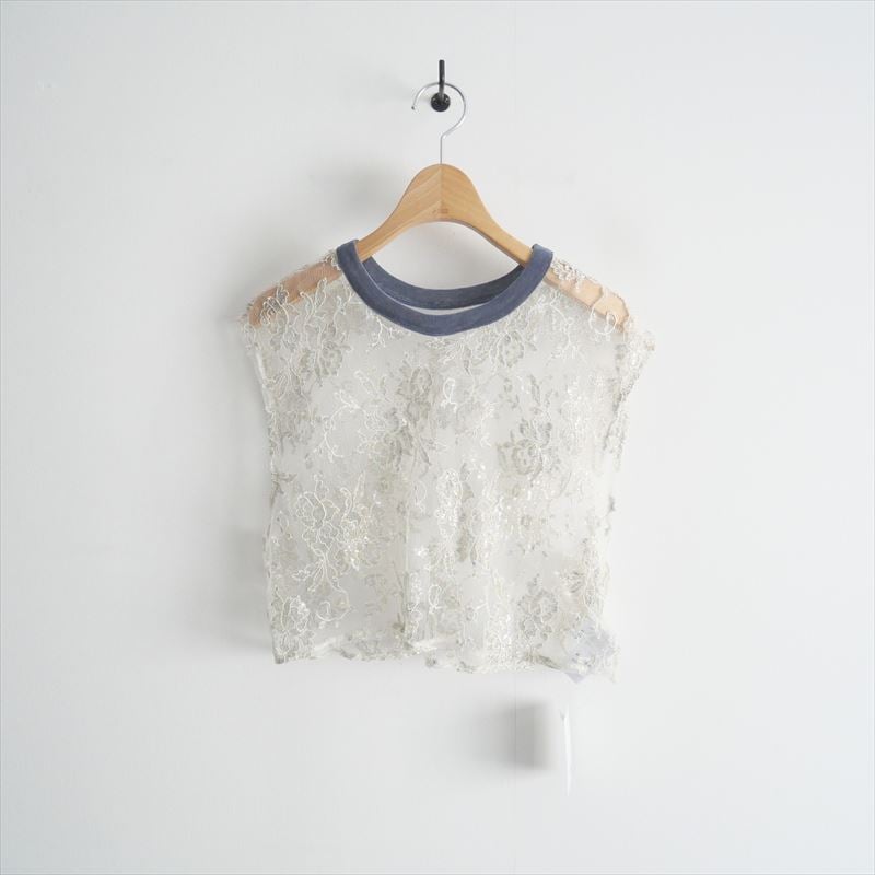 （美品）marge（マージ）　LACE SHORT GILLET 美品）marge（マージ） LACE SHORT GILLET