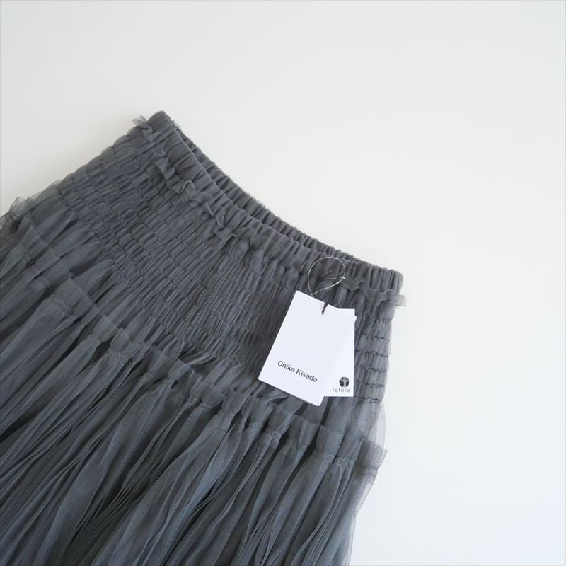 chika kisada ギャザーチュールプリーツスカート chika kisada ギャザーチュールプリーツスカート - メルカリ