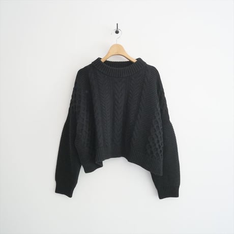 2023・人気完売品 / L'Appartement / Cable Short Knit Pullover / 23080560400710 / 2505-0211