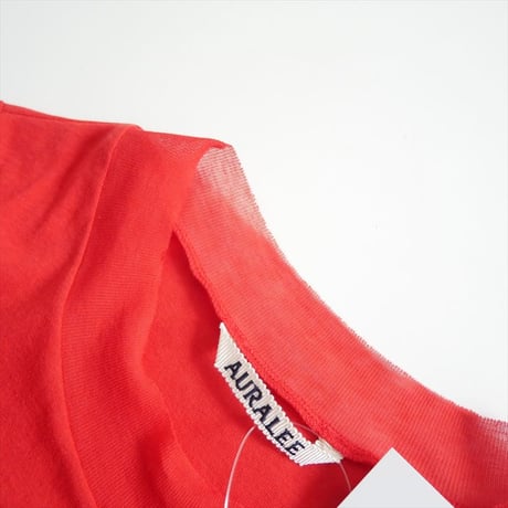 継続販売型 AURALEE SUPER HIGH GAUGE SHEER RIB TEE A00T03HF2606-0029