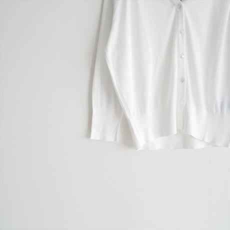 未使用 / JOHN SMEDLEY / Vネックカーディガン3/4SLEEVE / S4062 / 2508-2177